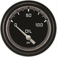 Classic Instruments AX281GBLF Autocross Grey w/ Black Bezel 2 5/8" Oil Press