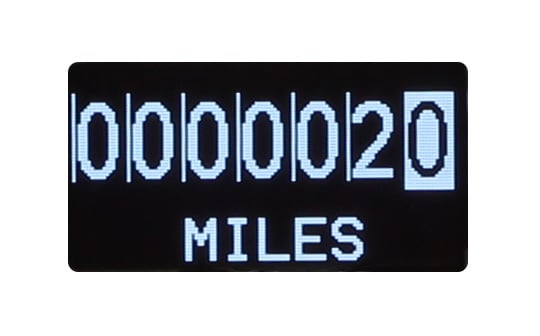 Classic Instruments WH56DSLF White Hot 4 5/8" Speedometer with Information Screen