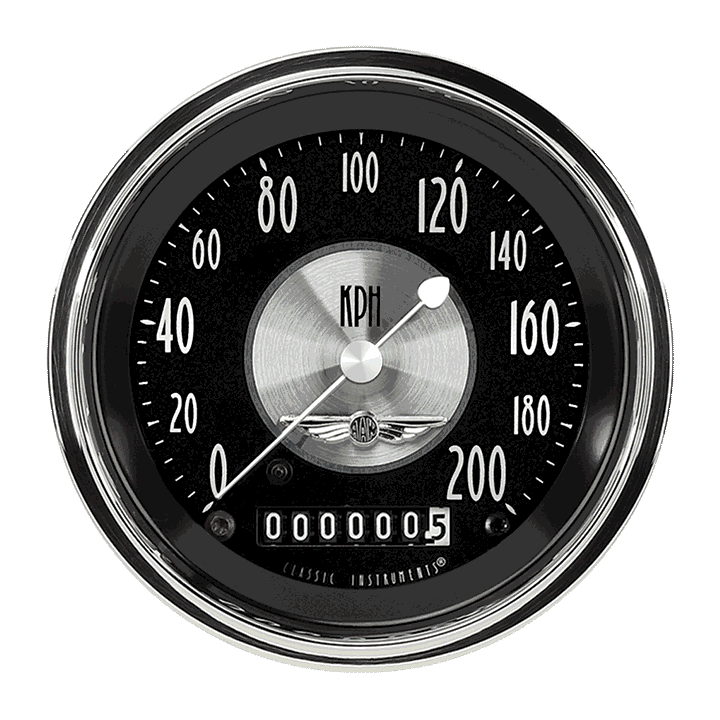 Classic Instruments AT59SHC American Tradition - Speedometer Gauge 3-3/8" (stock KPH)