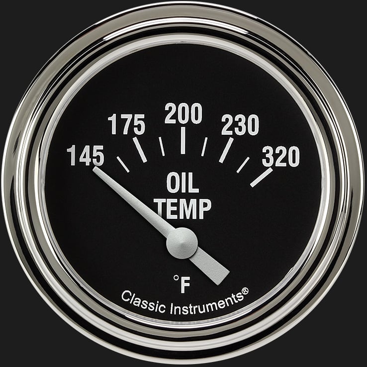 Classic Instruments HR228SLF Hot Rod 2 5/8" Oil Temperature Gauge