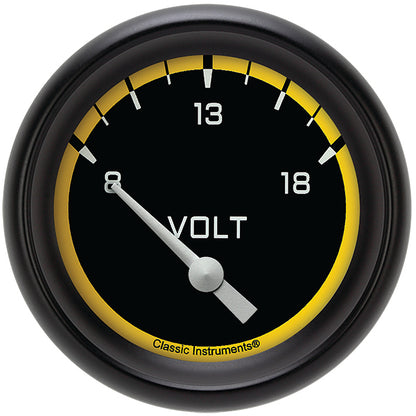Classic Instruments AX230YBPF Autocross Yellow w/ Black Performance Bezel 2 5