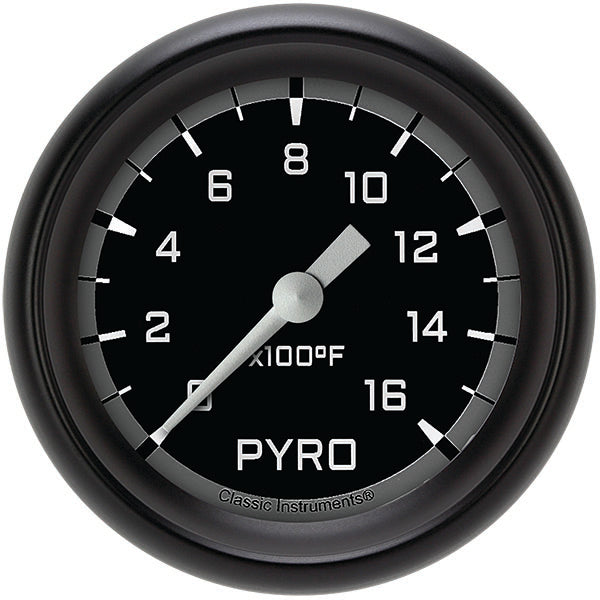 Classic Instruments AX398GBPF Autocross Gray 2 5/8" Exhaust Gas Temp. Gauge