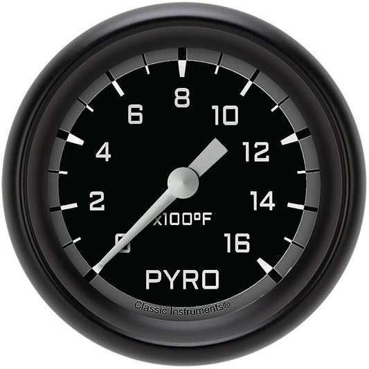 Classic Instruments AX398GBPF Autocross Gray 2 5/8" Exhaust Gas Temp. Gauge