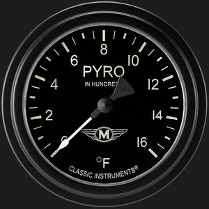Classic Instruments MA398BLF Moal Bomber 2 5/8" Exhaust Gas Temp. Gauge