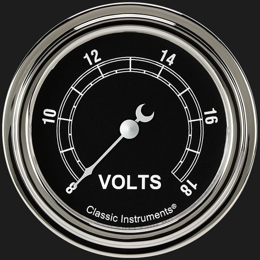 Classic Instruments TR330SLF Traditional 2 5/8" Voltage Gauge