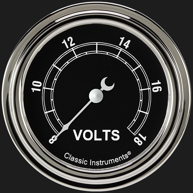 Classic Instruments TR330SLF Traditional 2 5/8" Voltage Gauge