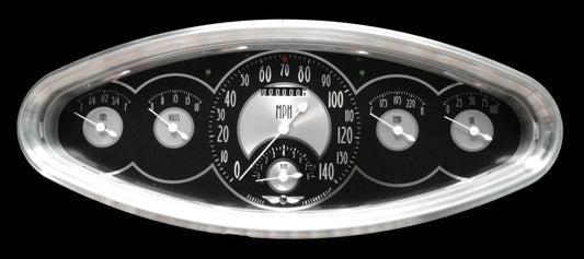 Classic Instruments AT6400PB American Tradition - 6 Gauge Oval Cluster fuel24