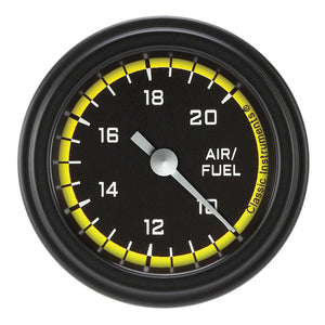 Classic Instruments AX194YBLF Autocross Yellow 2 1/8" Air Fuel Ratio Gauge