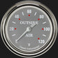 Classic Instruments SG399SLF Silver Gray 2 5/8" Outside Air Temp Gauge