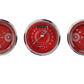 Classic Instruments V8RS34SHC V8 Red Steelie 3-3/8" Ultimate & 2 Duals