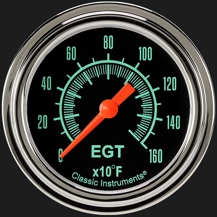 Classic Instruments GS398SLF G/Stock 2 5/8" Exhaust Gas Temp. Gauge