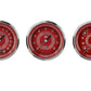 Classic Instruments V8RS53SLC V8 Red Steelie 4 - 5/8" Speedo & Tach & Quad