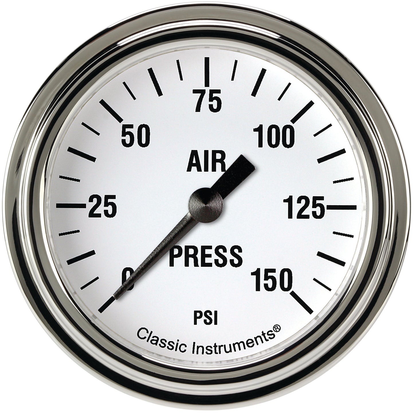 Classic Instruments WH318SLF White Hot 2 5/8" Air Pressure Gauge