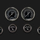 Classic Instruments TR01SLF Traditional - 6 Gauge Set 3-3/8" Speedo & Tacho, 2-1/18" Fuel, Oil, Temp, Volts