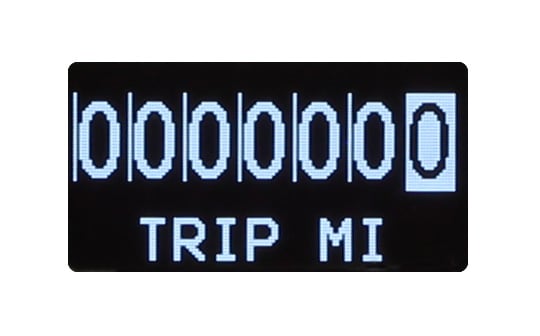 Classic Instruments WH56DSLF White Hot 4 5/8" Speedometer with Information Screen