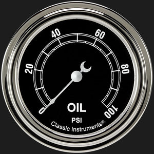 Classic Instruments TR381SLF Traditional 2 5/8" Oil Pressure Gauge
