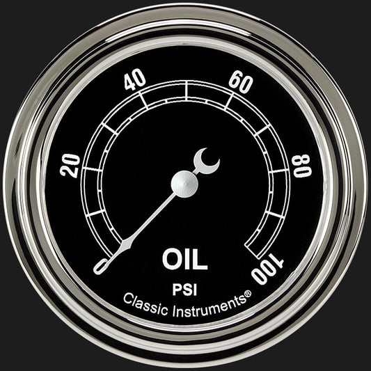 Classic Instruments TR381SLF Traditional 2 5/8" Oil Pressure Gauge
