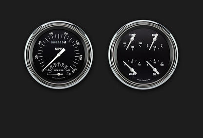 Classic Instruments CT47HR62 Instruments 1947-53 Chevy Pickup Package Gauge Sets Gauges, Hot Rod, Electronic, Water Temperature, Volt, Oil P