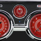 Classic Instruments MU67V8RS V8 Red Steelie 1967-68 Mustang