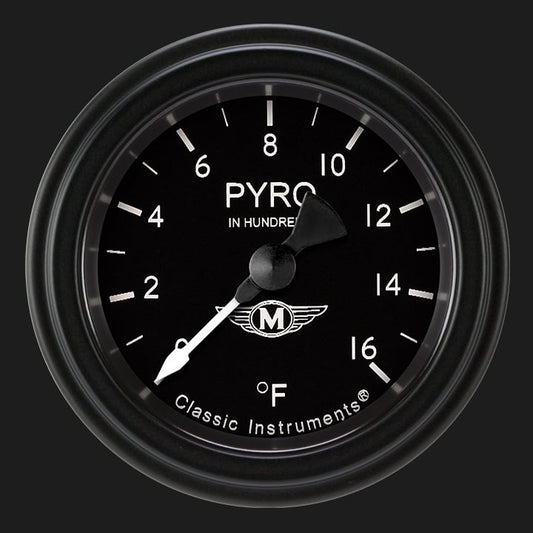Classic Instruments MA198BLF Moal Bomber 2 1/8" Exhaust Gas Temp. Gauge
