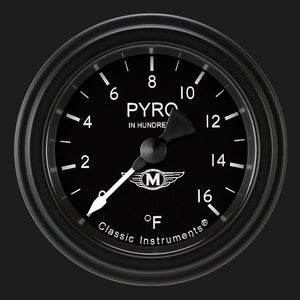 Classic Instruments MA198BLF Moal Bomber 2 1/8" Exhaust Gas Temp. Gauge