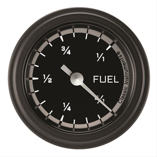 Classic Instruments AX109GBLF Autocross Grey - Programmable Fuel Gauge 2-1/8"