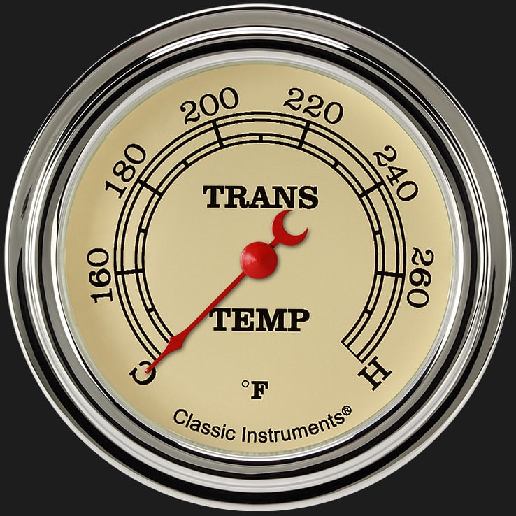 Classic Instruments VT327SLF Vintage 2 5/8" Transmission Temp. Gauge