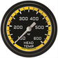 Classic Instruments AX397YBLF Autocross Yellow 2 5/8" Cylinder Head Temp. Gauge
