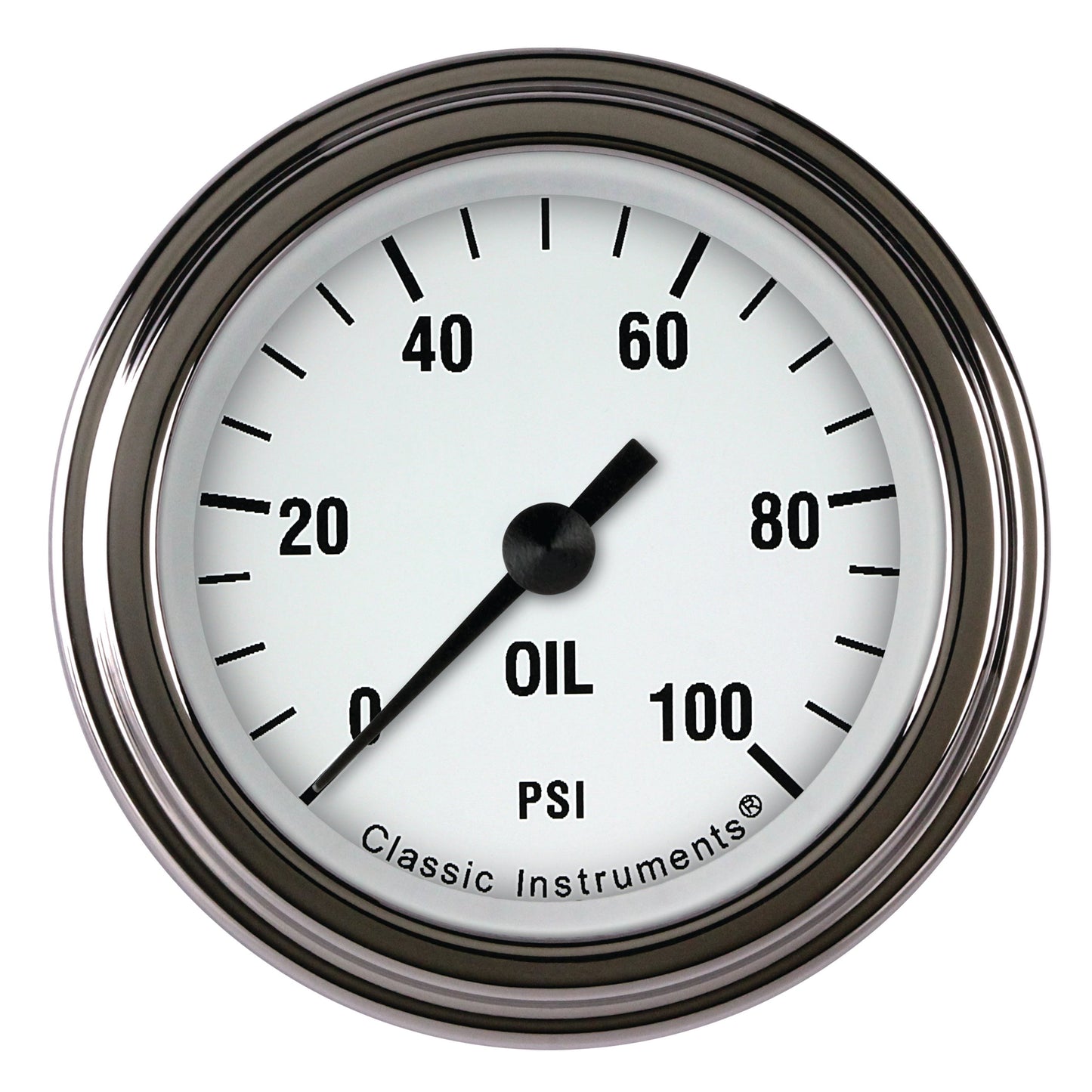 Classic Instruments WH181SLF White Hot 2 ?? Full Sweep Oil Pressure 100psi