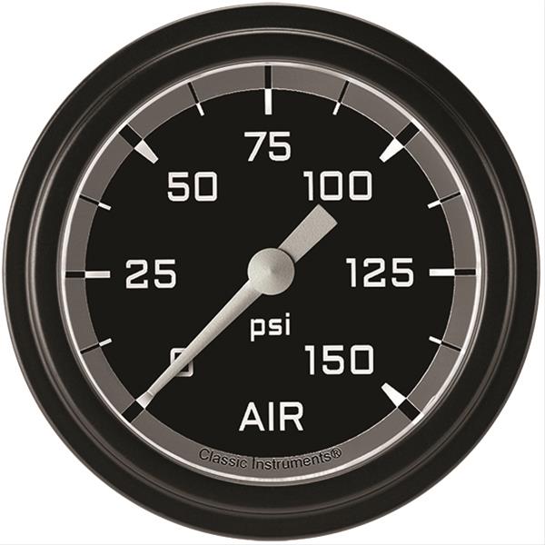 Classic Instruments AX318GBLF Autocross Gray 2 5/8" Air Pressure Gauge