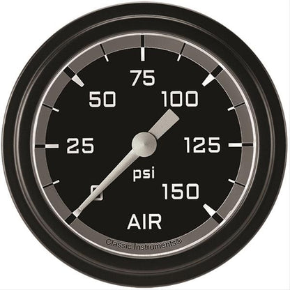 Classic Instruments AX318GBLF Autocross Gray 2 5/8" Air Pressure Gauge