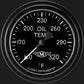 Classic Instruments MA328BLF Moal Bomber 2 5/8" Oil Temperature Gauge
