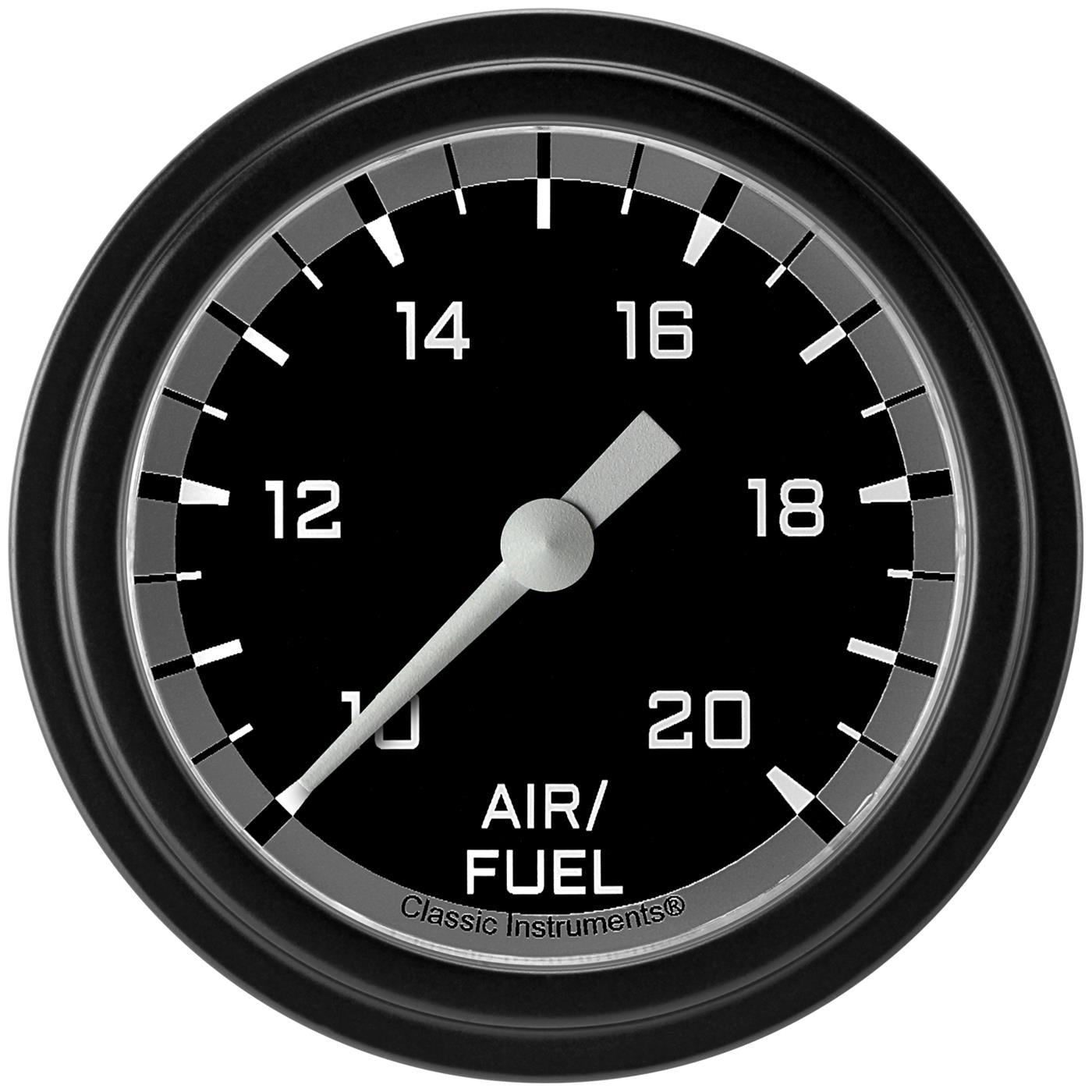Classic Instruments AX394GBLF Autocross Gray 2 5/8" Air Fuel Ratio Gauge