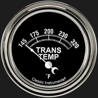 Classic Instruments TR227SLF Traditional 2 5/8" Transmission Temperature Gauge