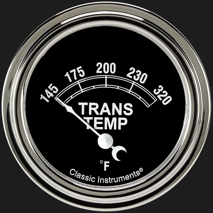 Classic Instruments TR227SLF Traditional 2 5/8" Transmission Temperature Gauge