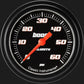 Classic Instruments VS343BBLF Velocity Black 2 5/8" Boost Gauge, 60 psi