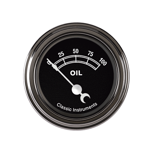 Classic Instruments TR81SLF Traditional - Oil Pressure Gauge 2-1/8"