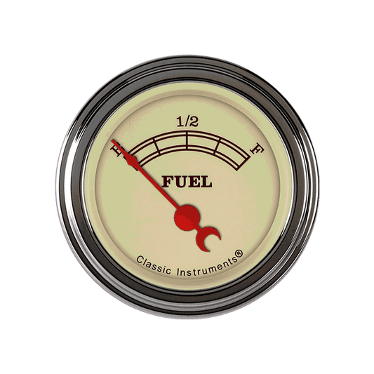 Classic Instruments VT12SLF Vintage - Fuel Gauge 0-90 OHM 2-1/8"