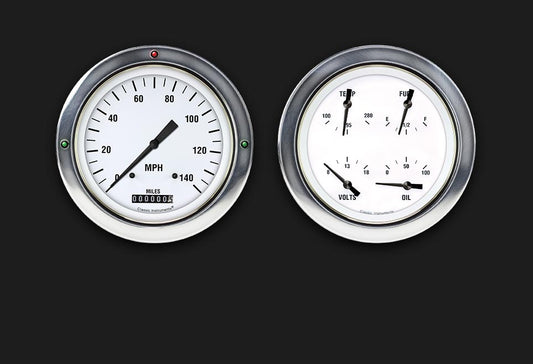 Classic Instruments CT54WH52 White Hot 1954-55 Chevy Truck Gauge Package