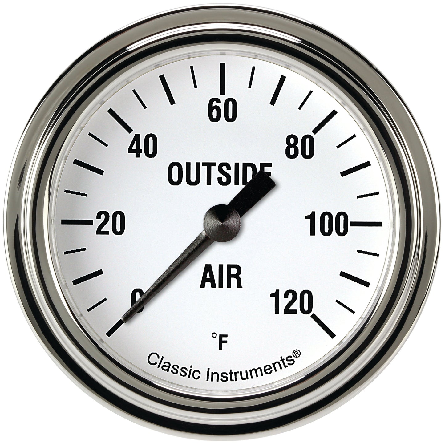 Classic Instruments WH399SLF White Hot 2 5/8" External Air Temp. Gauge