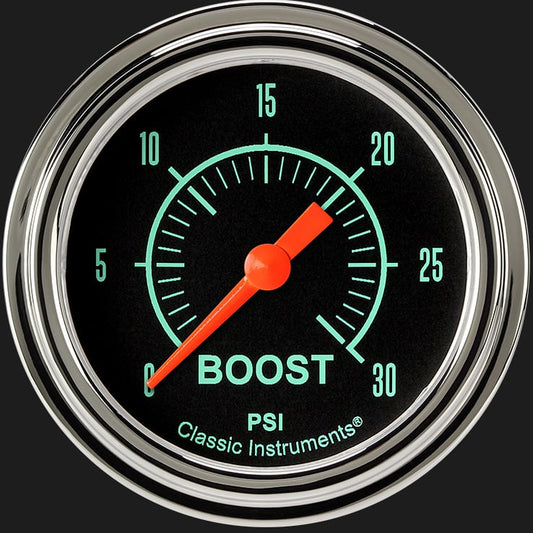 Classic Instruments GS342SLF G-Stock 2 5/8" Boost Gauge, 30 psi