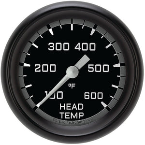 Classic Instruments AX397GBPF Autocross Gray 2 5/8" Cylinder Head Temp. Gauge