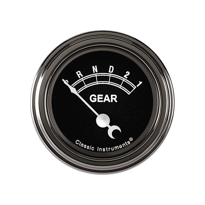 Classic Instruments TR07SLF Traditional 2-1/8" - Gear Indicator Gauge no Overdrive 2-1/8"