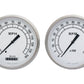 Classic Instruments CW51SLF Classic White 4 - 5/8" Speedo & Tach, 2-1/8" Fuel, O