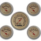 Classic Instruments VT00SLF Vintage - 5 Gauge Set 3-3/8" Speedo, 2-1/18" Fuel, Oil, Temp, Volts