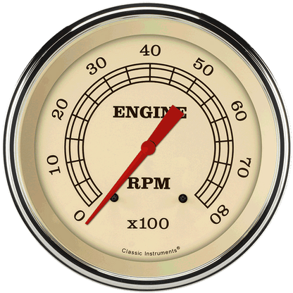 Classic Instruments VT71SLF Vintage - Tachometer 8K RPM 4-5/8"