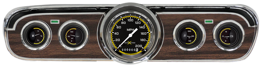 Classic Instruments MU65AXY00 AutoCross Yellow 1965-66 Mustang Package