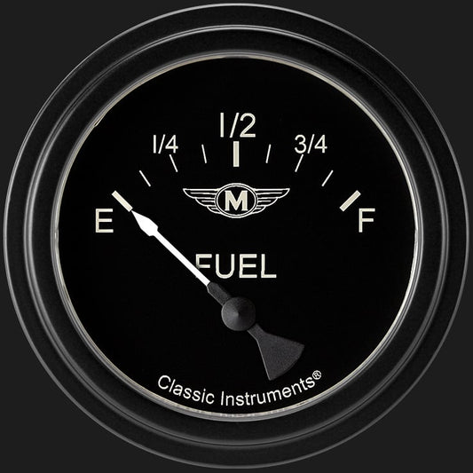 Classic Instruments MA211BLF Moal Bomber 2 5/8" Fuel Gauge