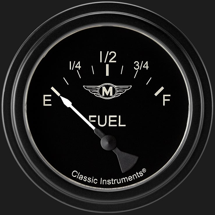 Classic Instruments MA209BLF Moal Bomber 2 5/8" Fuel Gauge