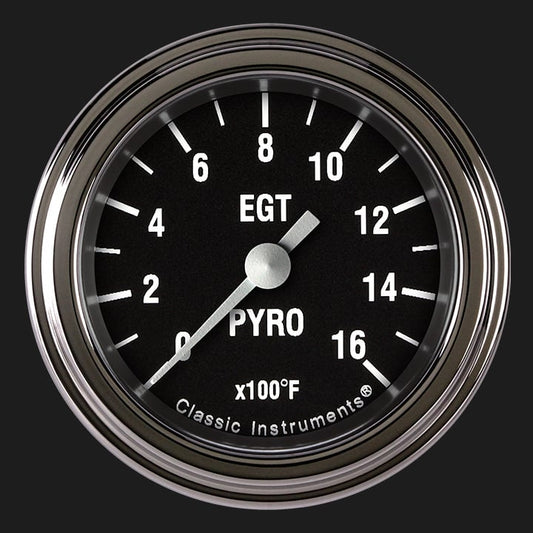 Classic Instruments HR198SLF Hot Rod 2 1/8" Exhaust Gas Temp. Gauge